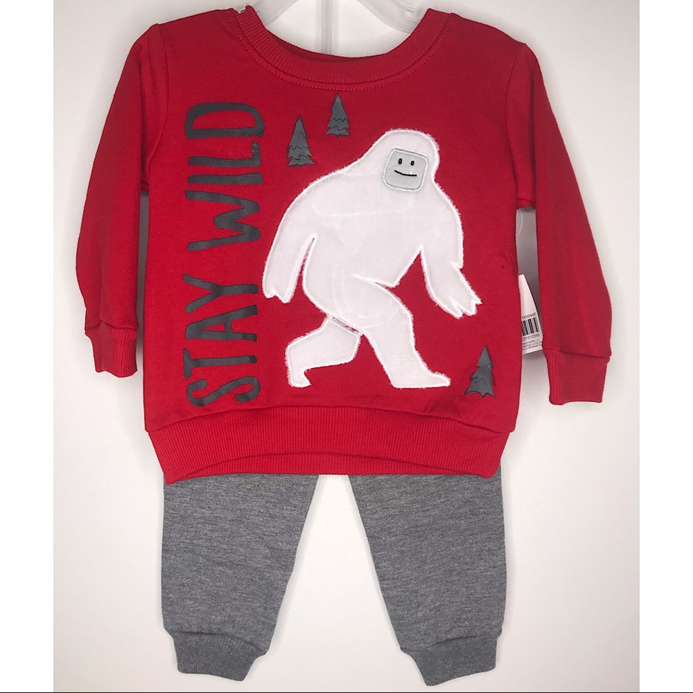 Boy’s Yeti Stay Wild Fleece Set 12 Months